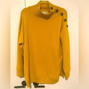 Anthropologie gold/yellow sweater size xl EUC